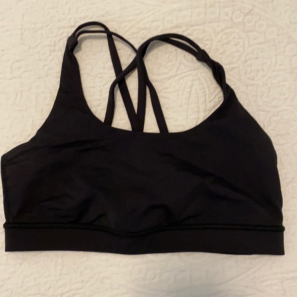 Plain black sports bra (Energy Bra)